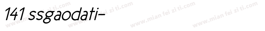 141 ssgaodati字体转换